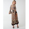 Paisley Wrap Kimono Style Hi Lo Dress Paisley Wrap Kimono Style Hi Lo Dress