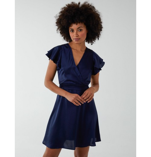 Double Angel Sleeve Wrap Dress Double Angel Sleeve Wrap Dress