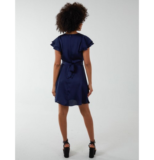 Double Angel Sleeve Wrap Dress Double Angel Sleeve Wrap Dress