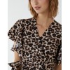 Leopard Print Wrap Ruffle Midi Dress Leopard Print Wrap Ruffle Midi Dress