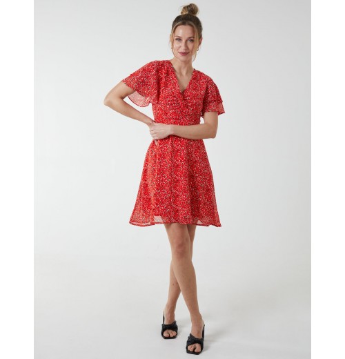 Knot Front Mini Dress Knot Front Mini Dress