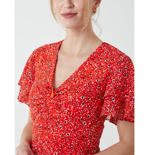 Knot Front Mini Dress Knot Front Mini Dress