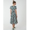 V Neck Trapeze Dress With Chanelled Bust V Neck Trapeze Dress With Chanelled Bust