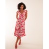 Ring Front V Neck Midi Dress Ring Front V Neck Midi Dress