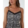 Pleated Midi Slip Dress With Lace Trim Pleated Midi Slip Dress With Lace Trim