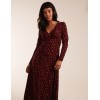 Leopard Print Wrap Front Ruched Midi Dress Leopard Print Wrap Front Ruched Midi Dress