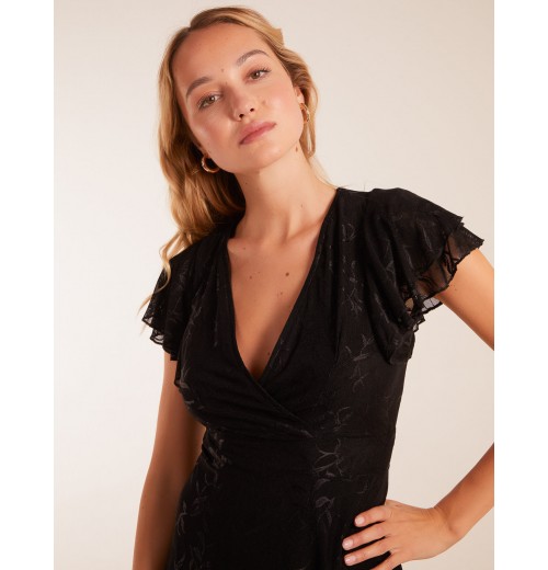 Double Frill Wrap Dress Double Frill Wrap Dress