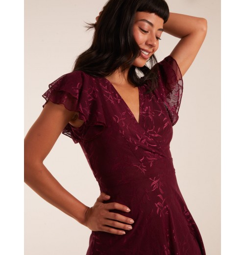 Double Frill Wrap Dress Double Frill Wrap Dress