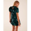 Puff Sleeve Sequin Mini Dress Puff Sleeve Sequin Mini Dress