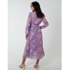 Paisley Wrap Pleated Dress Paisley Wrap Pleated Dress