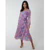 Paisley Wrap Pleated Dress Paisley Wrap Pleated Dress
