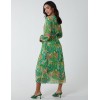 Paisley Wrap Pleated Dress Paisley Wrap Pleated Dress
