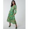 Paisley Wrap Pleated Dress Paisley Wrap Pleated Dress