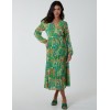 Paisley Wrap Pleated Dress Paisley Wrap Pleated Dress