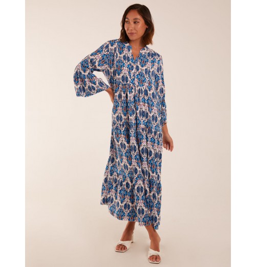 Damask Button Down Maxi Dress Damask Button Down Maxi Dress