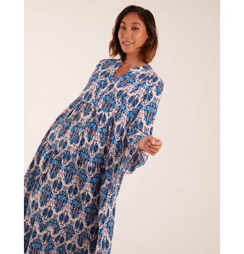 Damask Button Down Maxi Dress Damask Button Down Maxi Dress