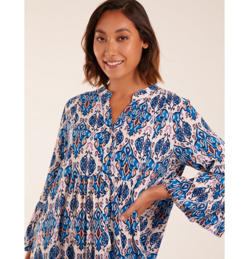 Damask Button Down Maxi Dress Damask Button Down Maxi Dress