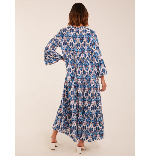 Damask Button Down Maxi Dress Damask Button Down Maxi Dress