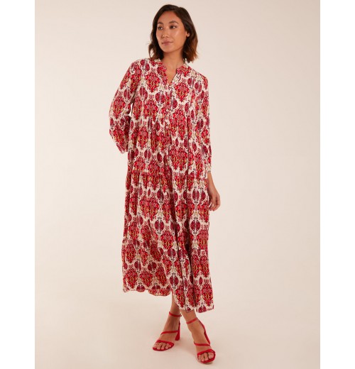 Damask Button Down Maxi Dress Damask Button Down Maxi Dress
