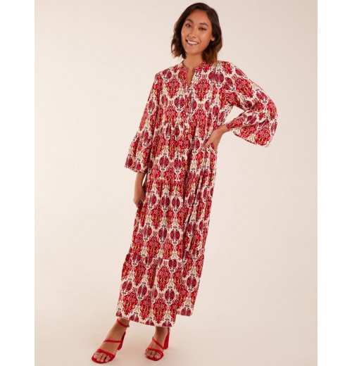 Damask Button Down Maxi Dress Damask Button Down Maxi Dress