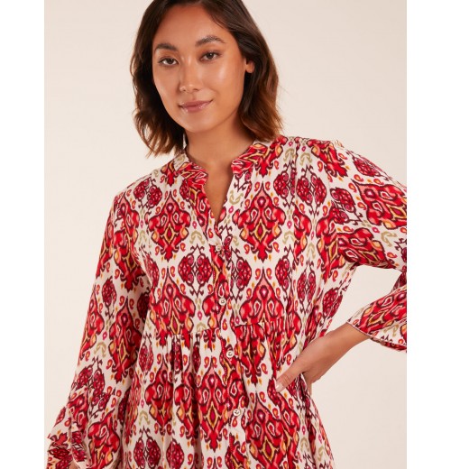 Damask Button Down Maxi Dress Damask Button Down Maxi Dress