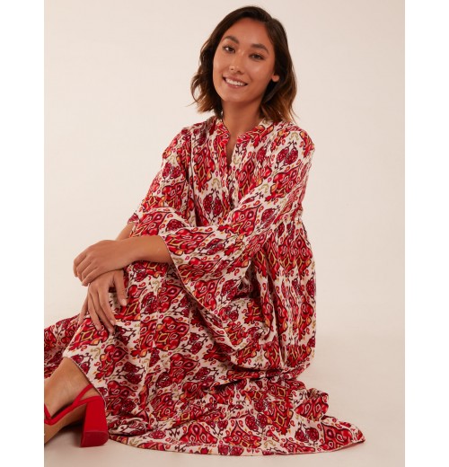 Damask Button Down Maxi Dress Damask Button Down Maxi Dress