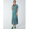 Diamond Print Angel Sleeve Maxi Dress Diamond Print Angel Sleeve Maxi Dress