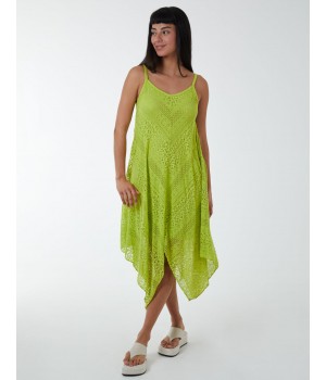 Crochet Strappy Hanky Dress