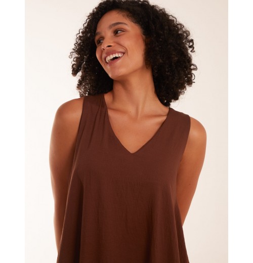 Linen A Line Midi Dress Linen A Line Midi Dress