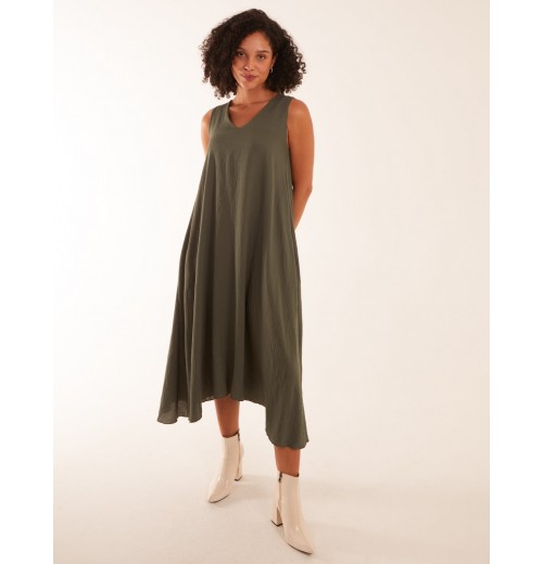 Linen A Line Midi Dress Linen A Line Midi Dress