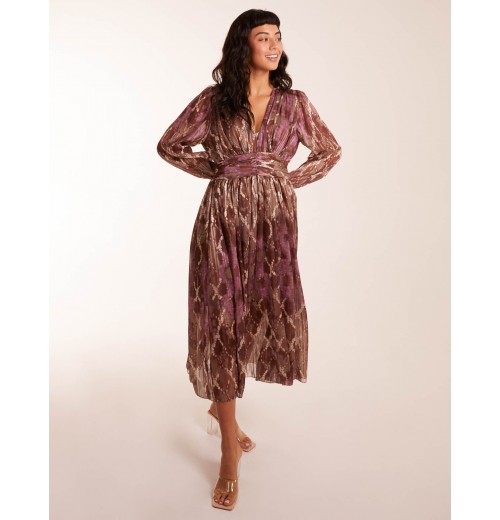 V-Neck Metallic Dress V-Neck Metallic Dress