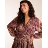 V-Neck Metallic Dress V-Neck Metallic Dress