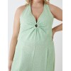 Curve Halter Neck Culotte Green Jumpsuit Curve Halter Neck Culotte Green Jumpsuit
