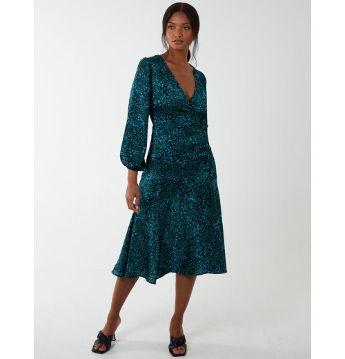 Wrap Front Midi Dress Wrap Front Midi Dress