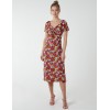 V Neck Ruched Midi Dress V Neck Ruched Midi Dress
