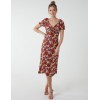 V Neck Ruched Midi Dress V Neck Ruched Midi Dress