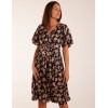 V-Neck Angel Sleeve Midi Dress V-Neck Angel Sleeve Midi Dress