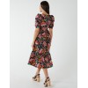V-Neck Puff Sleeve Midi Dress V-Neck Puff Sleeve Midi Dress