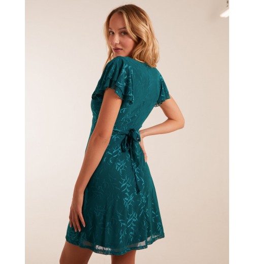 Double Frill Wrap Dress Double Frill Wrap Dress