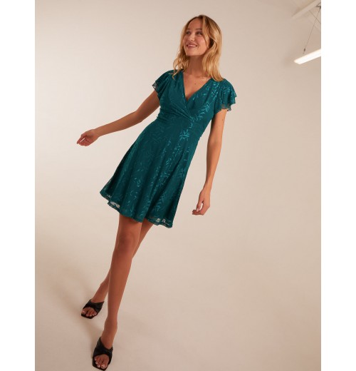 Double Frill Wrap Dress Double Frill Wrap Dress