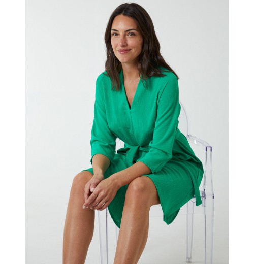 V Neck Crunchy Stitch Batwing Dress V Neck Crunchy Stitch Batwing Dress