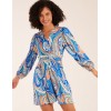 Paisley Print Wrap Front Dress Paisley Print Wrap Front Dress