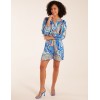 Paisley Print Wrap Front Dress Paisley Print Wrap Front Dress