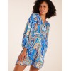 Paisley Print Wrap Front Dress Paisley Print Wrap Front Dress